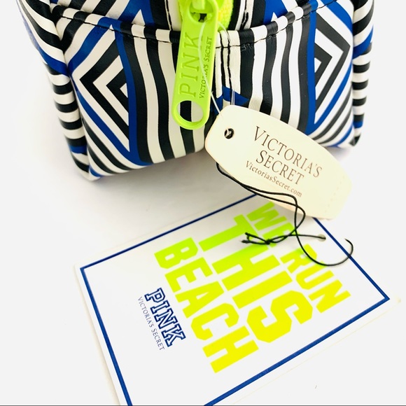 Vs Pink Cosmetic Bag Geo Metric Print NWT - Picture 7 of 11